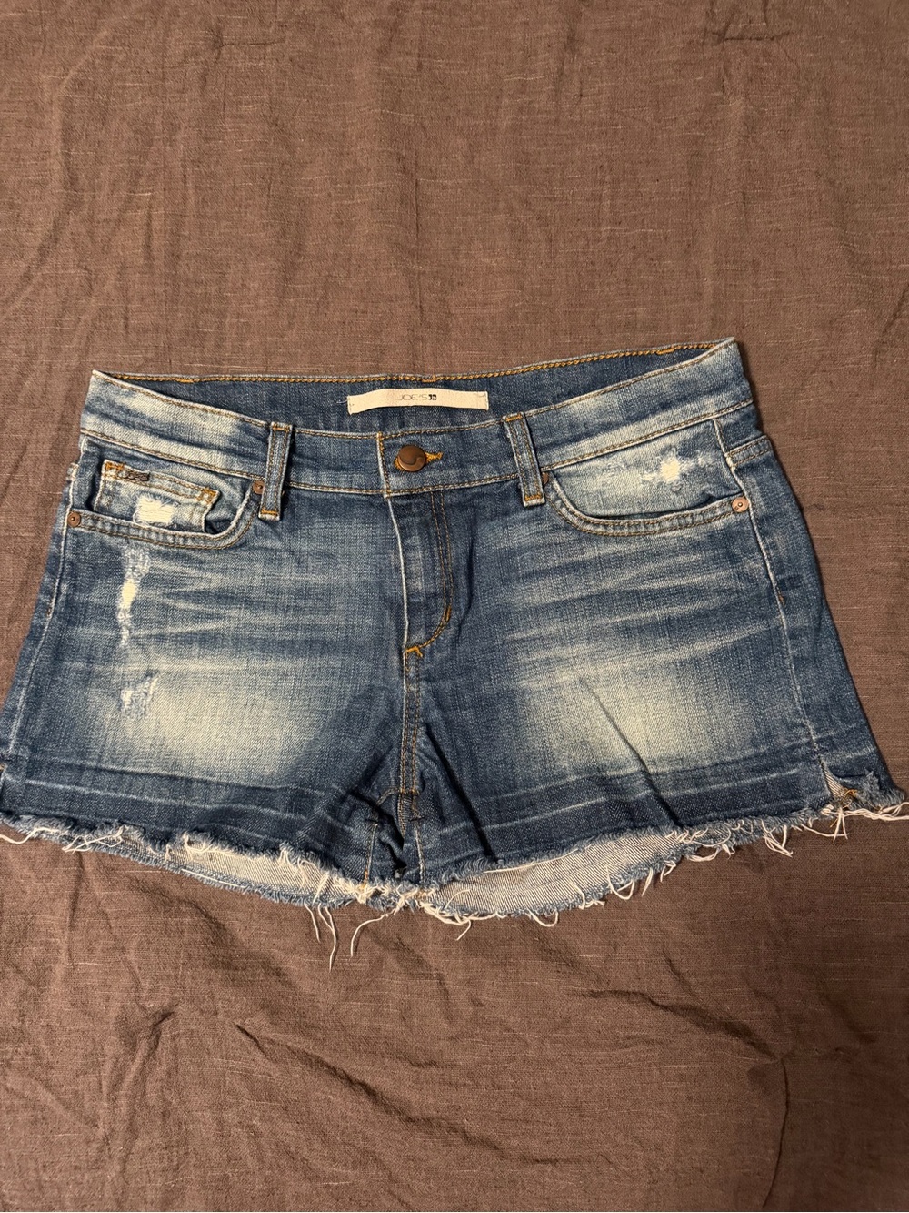 Joe's Jeans Distressed Light Blue Denim Cutoff Shorts